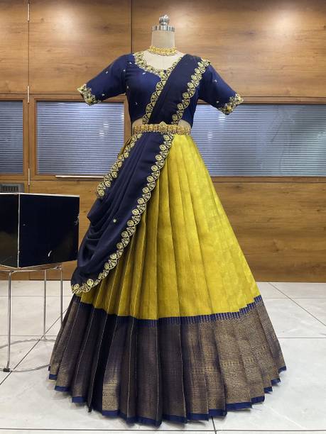 Party Wear Satin Lehenga