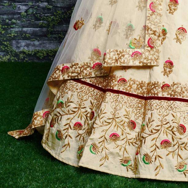 Tasrika Embroidered Semi Stitched Lehenga Choli - Buy Tasrika Embroidered Semi Stitched Lehenga Choli Online at Best Prices in India | galgota.in - Image 4