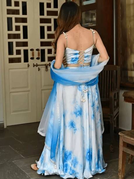 Trivety Printed Semi Stitched Lehenga Choli - Image 2