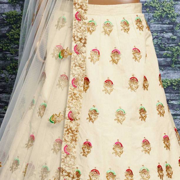 Tasrika Embroidered Semi Stitched Lehenga Choli - Buy Tasrika Embroidered Semi Stitched Lehenga Choli Online at Best Prices in India | galgota.in - Image 3