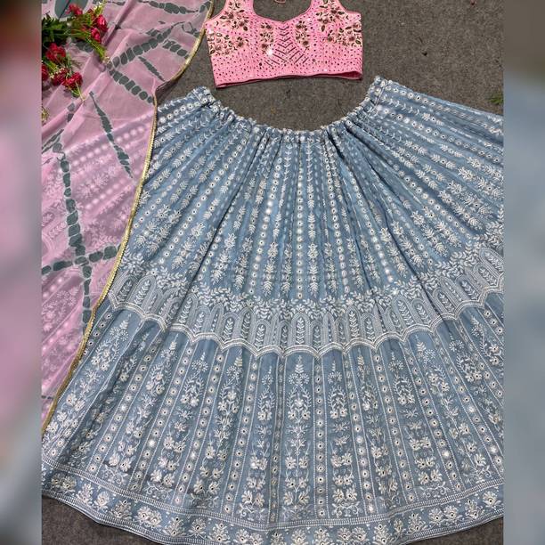 IYALAFAB Self Design Semi Stitched Lehenga Choli - Buy IYALAFAB Self Design Semi Stitched Lehenga Choli Online at Best Prices in India | galgota.in - Image 4