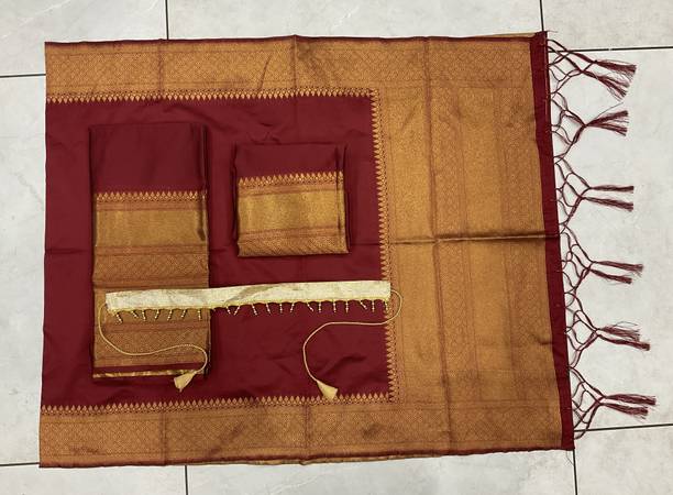 Fabcartz Solid Semi Stitched Lehenga Choli - Image 4