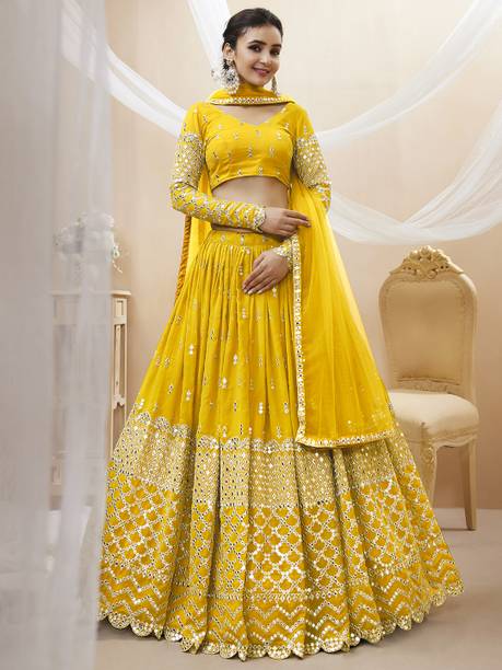 Tasrika Embroidered Semi Stitched Lehenga Choli - Image 6