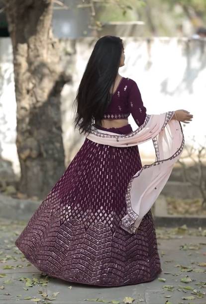 RITCHER Embroidered Stitched Lehenga Choli - Buy RITCHER Embroidered Stitched Lehenga Choli Online at Best Prices in India | galgota.in - Image 2