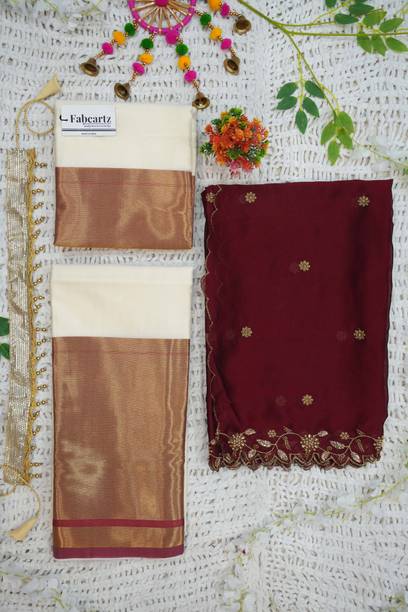Fabcartz Self Design Semi Stitched Lehenga Choli - Image 2