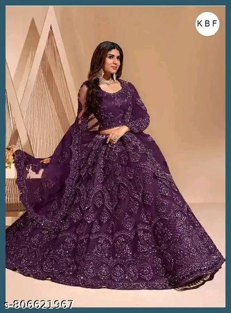 shreeji creation Embroidered Semi Stitched Lehenga Choli