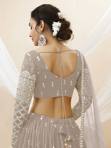 Tasrika Embroidered Semi Stitched Lehenga Choli - Image 7