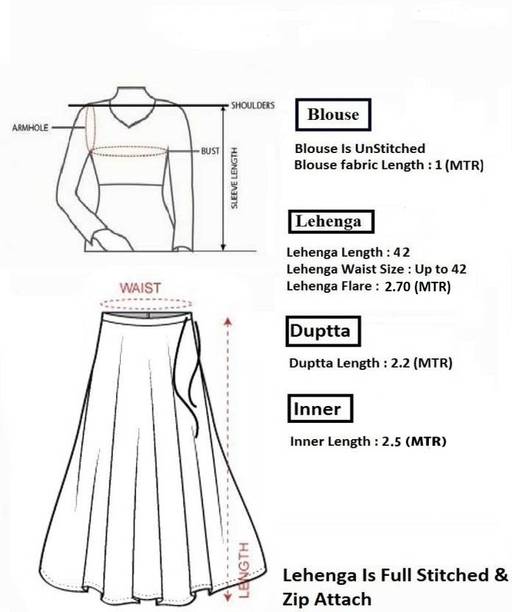 Cute Fellow Embroidered Semi Stitched Lehenga Choli - Image 4