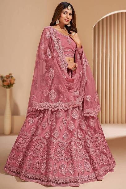 ZAALIMA FASHION Embroidered Semi Stitched Lehenga Choli - Image 3