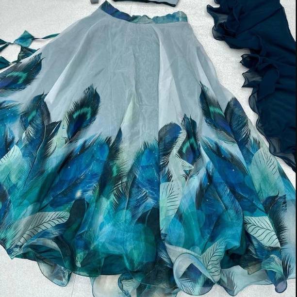 DHAANUFASHION Printed Semi Stitched Lehenga Choli - Image 2