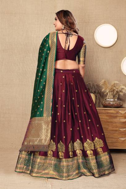 zengry Embellished Semi Stitched Lehenga Choli - Buy zengry Embellished Semi Stitched Lehenga Choli Online at Best Prices in India | galgota.in - Image 2