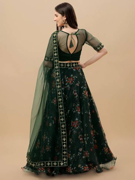 Trivety Embroidered Semi Stitched Lehenga Choli - Image 2