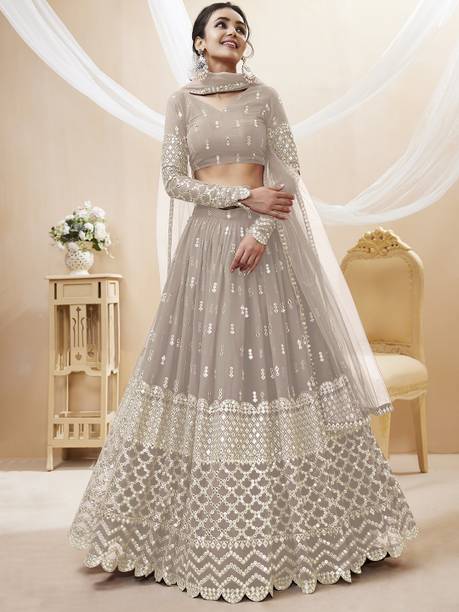 Tasrika Embroidered Semi Stitched Lehenga Choli - Image 3