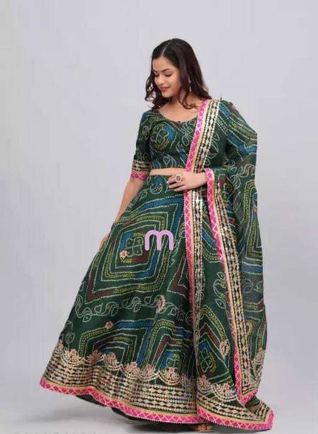 SR Fashion Printed Semi Stitched Lehenga Choli - Buy SR Fashion Printed Semi Stitched Lehenga Choli Online at Best Prices in India | galgota.in - Image 3