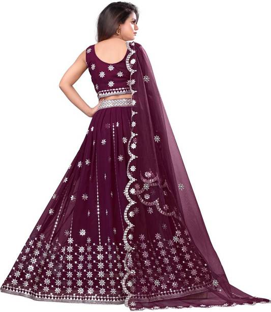credebs Embroidered Semi Stitched Lehenga Choli - Image 2