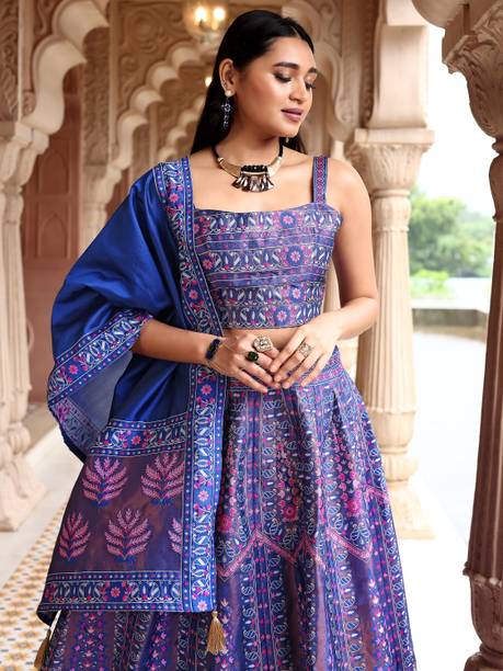PURVAJA Self Design Semi Stitched Lehenga Choli - Image 4