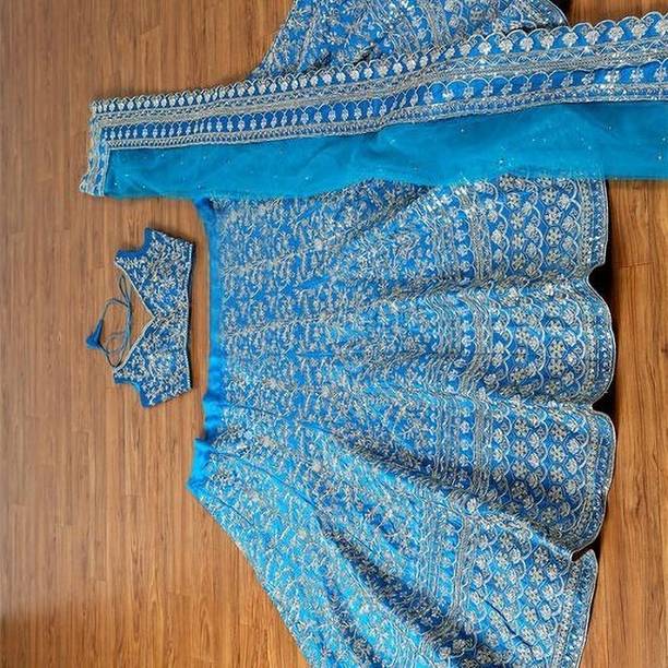 rujave Embroidered Semi Stitched Lehenga Choli - Image 3