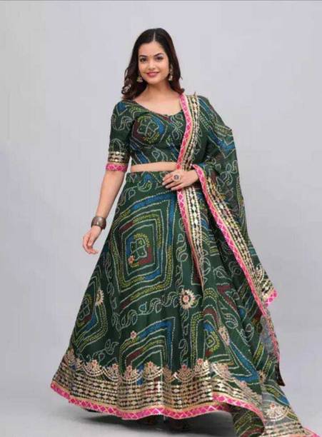 SR Fashion Printed Semi Stitched Lehenga Choli - Buy SR Fashion Printed Semi Stitched Lehenga Choli Online at Best Prices in India | galgota.in - Image 4