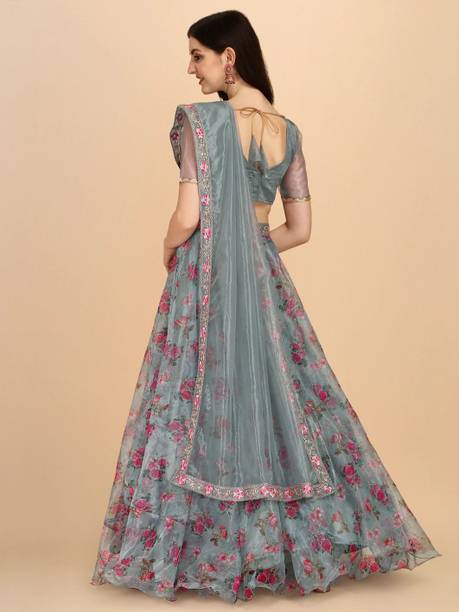 Trivety Printed Semi Stitched Lehenga Choli - Buy Trivety Printed Semi Stitched Lehenga Choli Online at Best Prices in India | galgota.in - Image 2