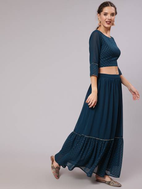 Jaipur Kurti Printed Stitched Lehenga & Crop Top - Image 6