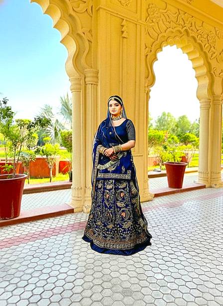 Embroided Organza Lehenga