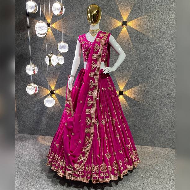 IYALAFAB Self Design Semi Stitched Lehenga Choli - Buy IYALAFAB Self Design Semi Stitched Lehenga Choli Online at Best Prices in India | galgota.in - Image 2