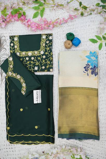 Fabcartz Self Design Semi Stitched Lehenga Choli - Buy Fabcartz Self Design Semi Stitched Lehenga Choli Online at Best Prices in India | galgota.in - Image 2