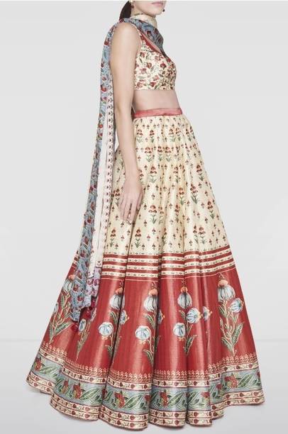 Ghateshvar Printed Semi Stitched Lehenga Choli - Buy Ghateshvar Printed Semi Stitched Lehenga Choli Online at Best Prices in India | galgota.in - Image 3