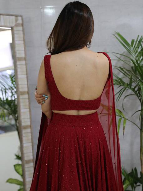 Tasrika Embroidered Semi Stitched Lehenga Choli - Image 2