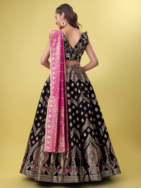 PURVAJA Embellished Semi Stitched Lehenga Choli - Image 2
