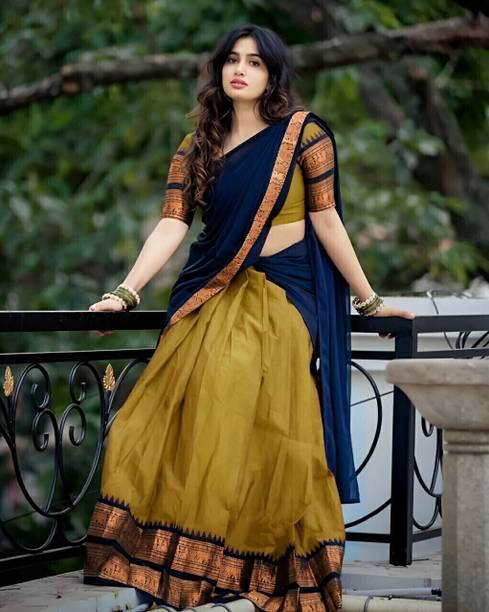SHREE SANT SAREES Solid Semi Stitched Lehenga Choli