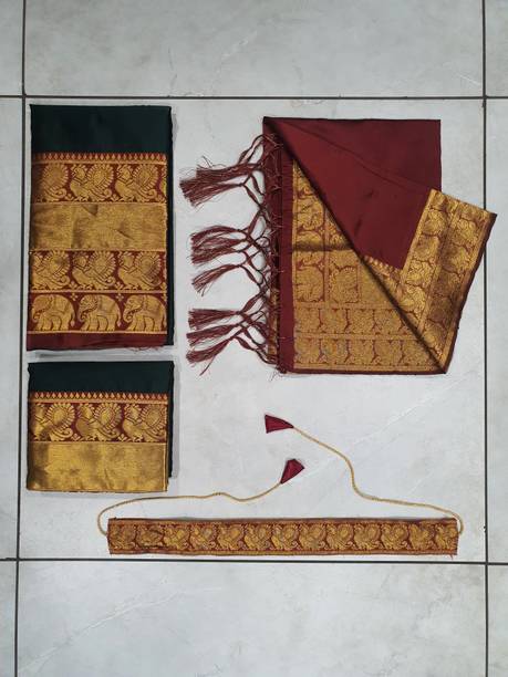 Fabcartz Self Design Semi Stitched Lehenga Choli - Image 3