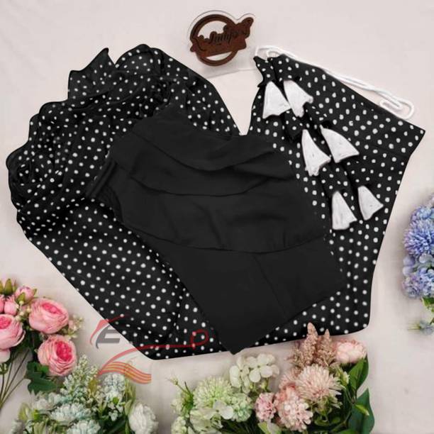 ENCLIQ Polka Print, Printed Stitched Lehenga & Crop Top - Buy ENCLIQ Polka Print, Printed Stitched Lehenga & Crop Top Online at Best Prices in... - Image 2