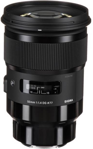 SIGMA 50mm f/1.4 DG HSM Art  for E-mount Cameras Standard Prime  Lens