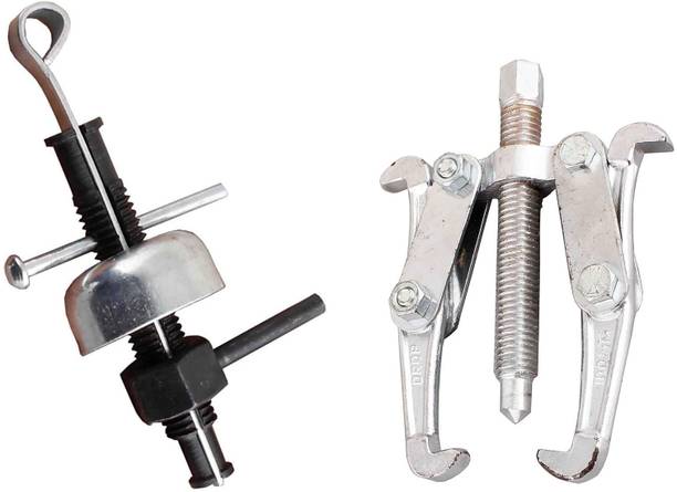 EmmEmm Premium Combo of 2 in 1 Fan Puller & 4 nch 2 Leg Bearing Gear Puller Lever Tool