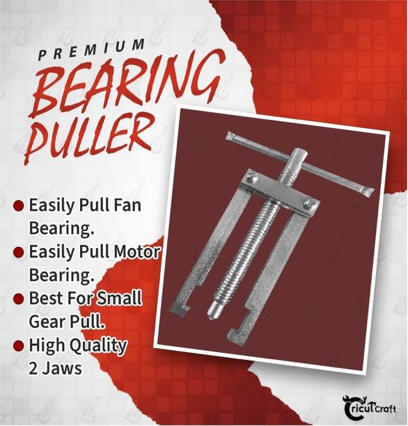 CricutCraft JW_4Q Heavy duty 2 Jaw Premium Fan Bearing Puller,2 Leg Bearing Puller Lever Tool