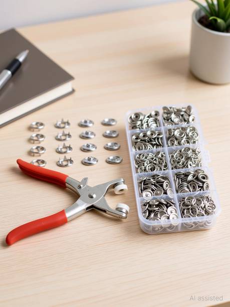 KDZONE Snap Button Press Tool Kit Metal Snap Fasteners with Pliers Multi Utility Plier