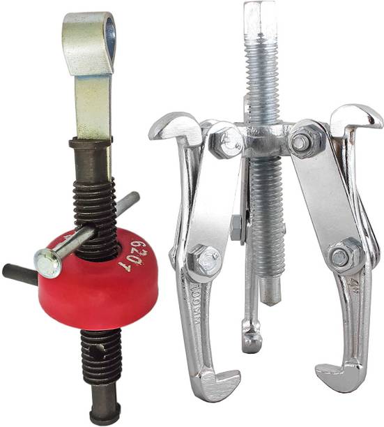 Inditrust Heavy duty 2in1 Fan Bearing Puller and 3 Leg 4inch Bearing puller set Lever Tool