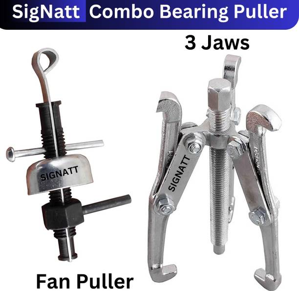 SIGNATT Combo of Fan Puller 6201 6202 Bearing Puller 4" 3Legs for Ceiling Fan and Motor Lever Tool