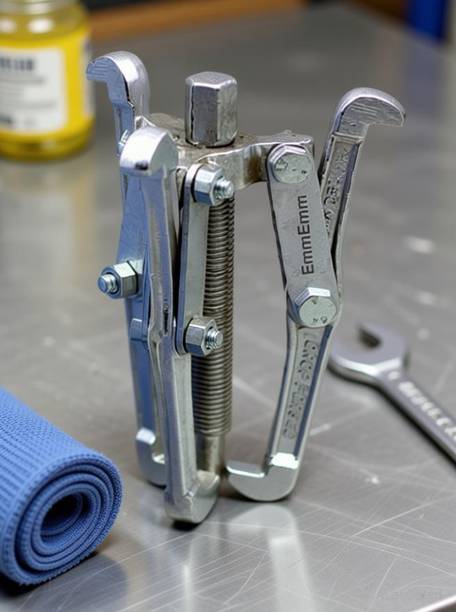 EmmEmm Drop Forged 4 inch Mechanical Bearing Puller with 3 Legs/Jaws Lever Tool