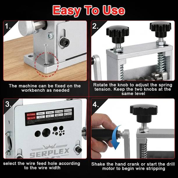 trustcareindia9 Heavy Duty Manual Wire Stripper Machine Manual Cutter