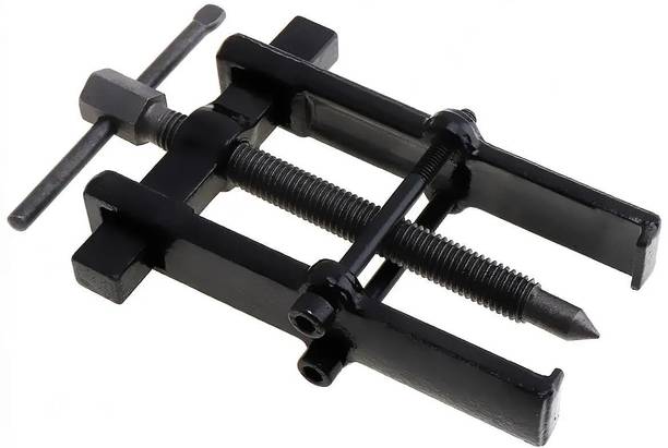 Inditrust 1pc 2 Jaw Carbon Steel Forged Bearing Gear Puller Remover Twin Legs Gear Lever Tool