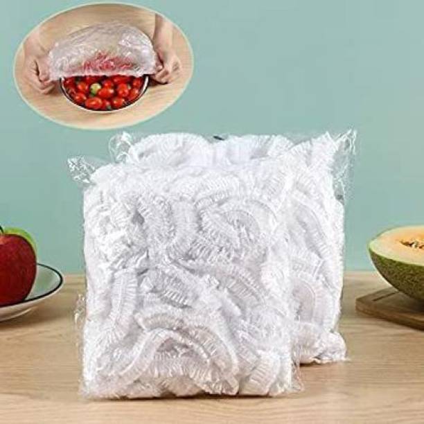 BHANDERIS 100 pcs fresh keeping bags reusable elastic food storage covers plastic sealing 20 inch Lid