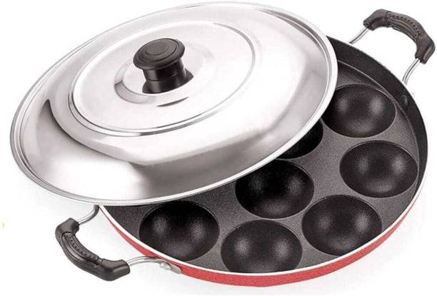 PINAAAK 12 Cavity Appam maker with lid Induction Idli Maker