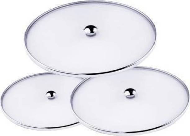 Carnival Stainless steel beautyfull Net lid cover set 3 pcs 8 inch, 10 inch, 11 inch Lid Set