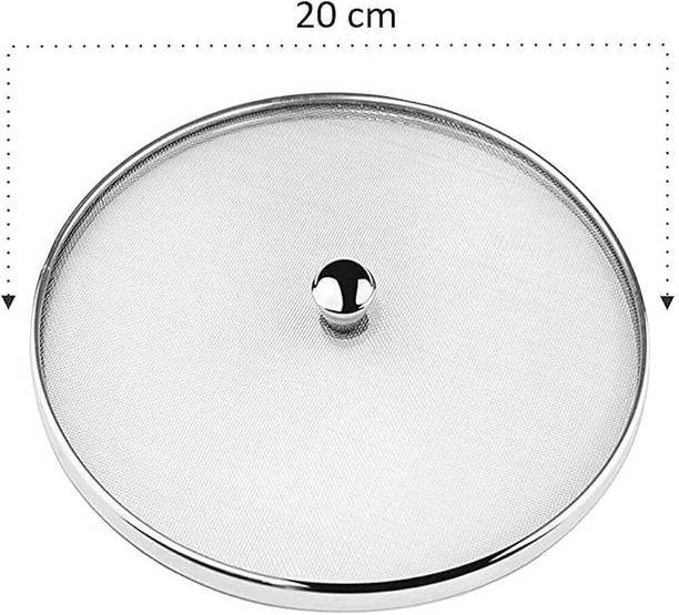 Sai 10 Inch Round Mesh Food Cover | Stainless Steel Milk Jali Cover for Kitchen 10 inch Lid, Pack of 1