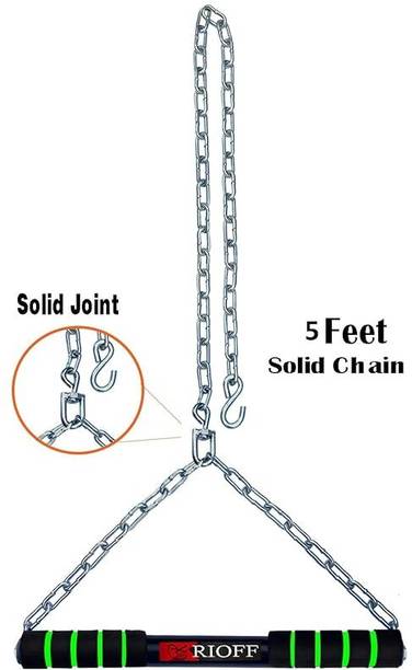 SUVIKSHA Height Increase Pull Up Bar for ChinUps Hanging Rod Chain Steel Light Hanging Chain Rod