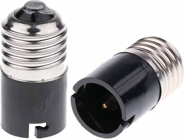 Hiru E27 to B22 Screw Base Socket Lamp Holder Light Bulb Adapter Plastic Light Socket