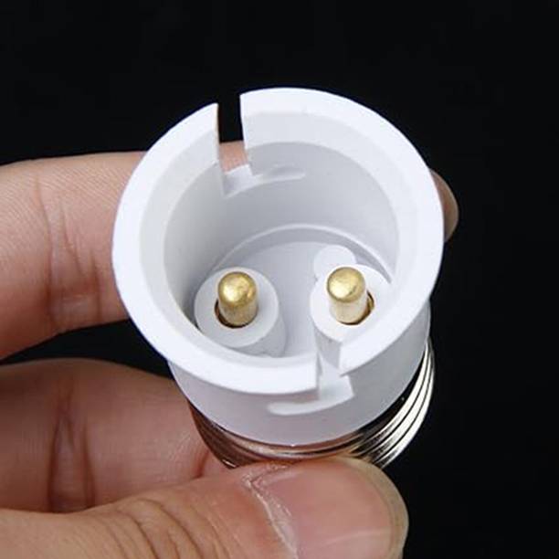 vibunt E27 to B22 Plastic Screw Base Socket Lamp Holder Light Bulb Converter Adapter Plastic, Copper Light Socket