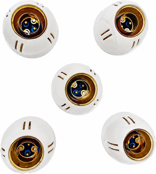 ORSEL ELECTRICALS Batten Holder Pack of 5 Poly-carbonate for Home, Office, School, etc Aluminium, Brass, Plastic Light Socket